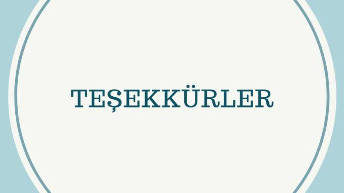 OMMB’den TEŞEKKÜR